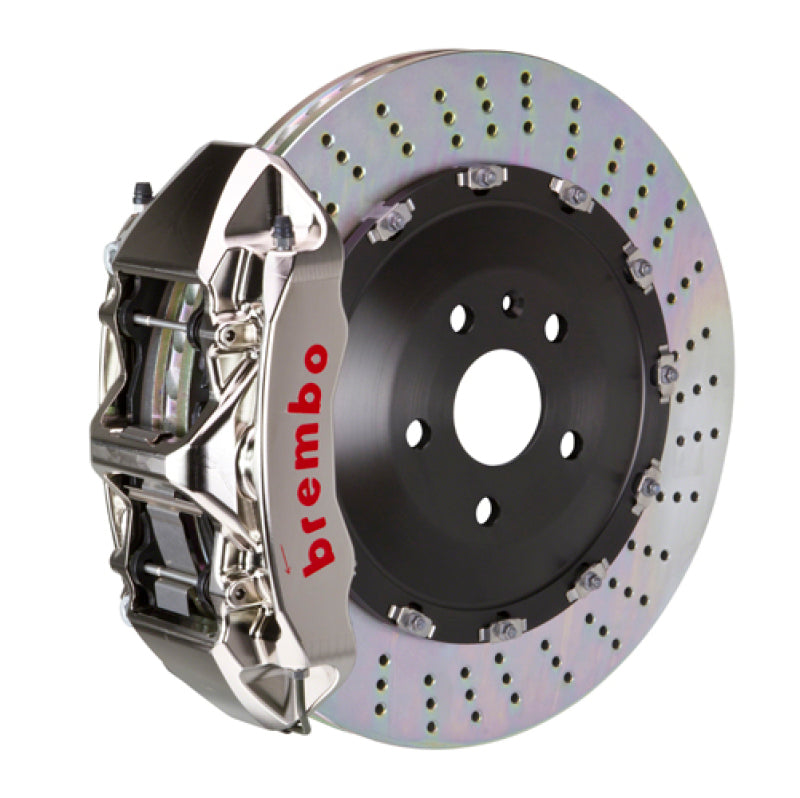 Brembo SS Delantero GTR BBK 6 Pistones Billet405x34 2pc Rotor Perforado - Niquelado