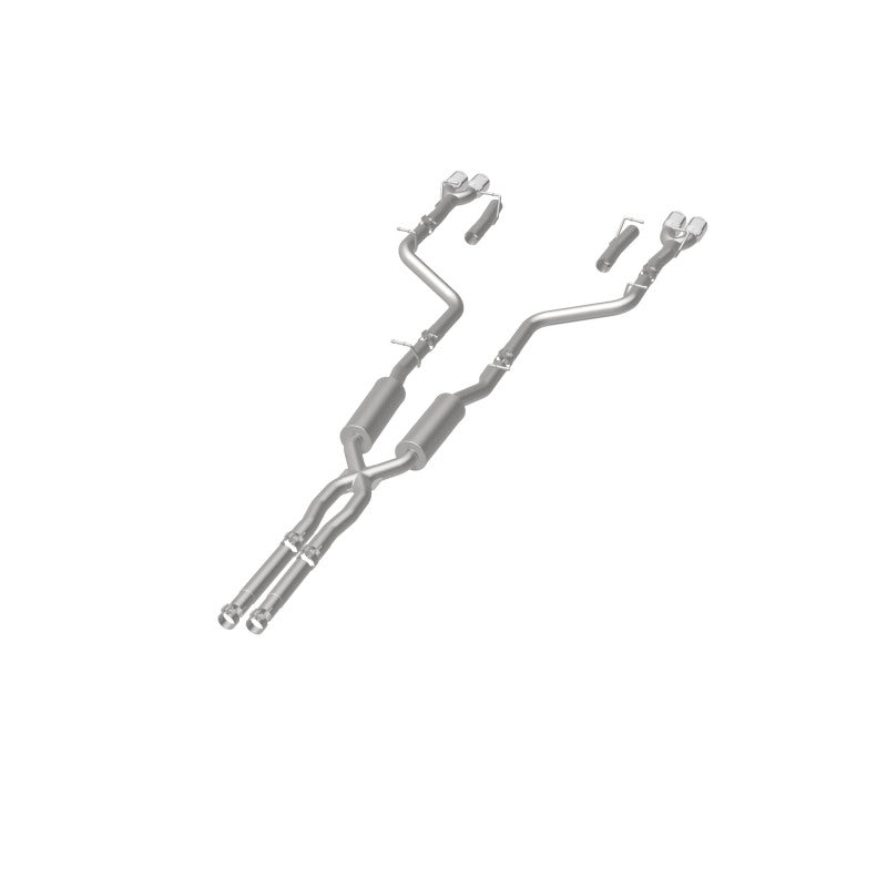 MagnaFlow Cat-Back, SS, 2.5 pulgadas, cuádruple trasero dividido con punta de 3.5 pulgadas 2015 Dodge Challenger 3.6L V6