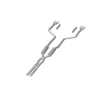 Cargar imagen en el visor de la galería, MagnaFlow Cat-Back, SS, 2.5 pulgadas, cuádruple trasero dividido con punta de 3.5 pulgadas 2015 Dodge Challenger 3.6L V6