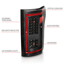 Cargar imagen en el visor de la galería, Luces traseras LED ANZO 15-17 Ford F-150 negras con secuencial