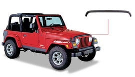 Bushwacker 98-06 Jeep TJ Trail Armor Hood Protector de piedra - Negro