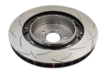 Cargar imagen en el visor de la galería, DBA 09+ Nissan GTR R-35 Rotor trasero ranurado serie 5000 de 2 piezas ensamblado con sombrero negro