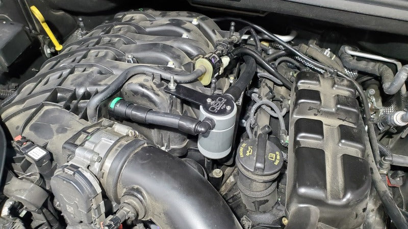 J&L 16-23 Dodge Durango / Jeep Grand Cherokee 3.6L Oil Separator 3.0 Passenger Side - Clear Anod