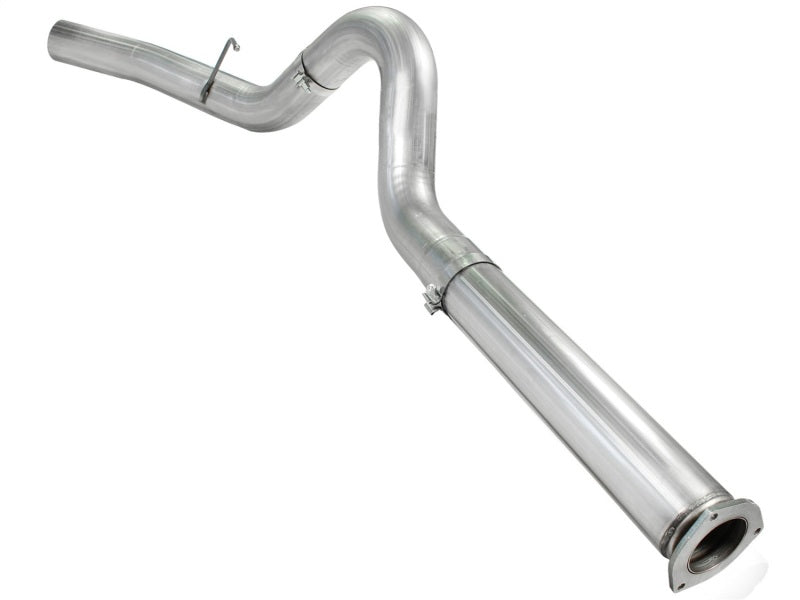 aFe Atlas Sistema de escape de acero aluminizado con respaldo DPF de 5 pulgadas, camionetas Ford Diesel 11-14 v8-6.7L (td) Sin punta