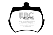 Cargar imagen en el visor de la galería, EBC 62-71 Austin-Healey Sprite (ruedas de acero) Pastillas de freno delanteras Greenstuff