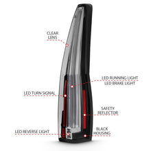 Cargar imagen en el visor de la galería, ANZO 2007-2014 Cadillac Escalade luces traseras LED rojo/transparente