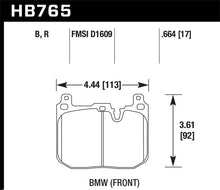 Cargar imagen en el visor de la galería, Pastillas de freno delanteras de carrera Hawk 13-16 BMW 328i xDrive DTC-70