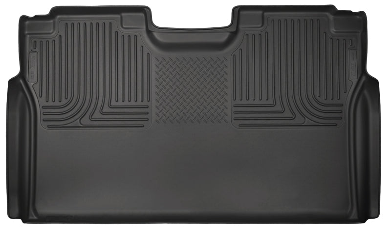 Husky Liners 15-23 Ford F-150 SuperCrew Cab WeatherBeater Revestimiento de piso para segundo asiento negro