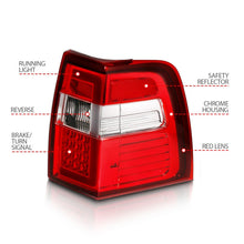 Cargar imagen en el visor de la galería, ANZO 07-17 para luces traseras LED Expedition con barra de luz, carcasa cromada, lente roja/transparente