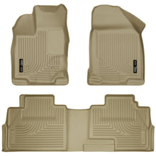 Cargar imagen en el visor de la galería, Husky Liners 07-13 Ford Edge / 07-13 Lincoln MKX Weatherbeater Tan Front &amp; 2nd Seat Floor Liners