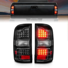 ANZO 2014-2018 GMC Sierra luces traseras LED carcasa negra lente transparente