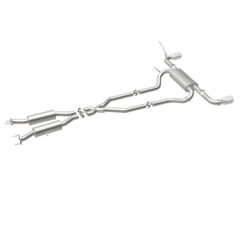 MagnaFlow Cat-Back SS 2.5 pulgadas, parte trasera doble dividida, punta negra de 4 pulgadas 11-16 Jeep Grand Cherokee 5.7L V8/3.6L V6