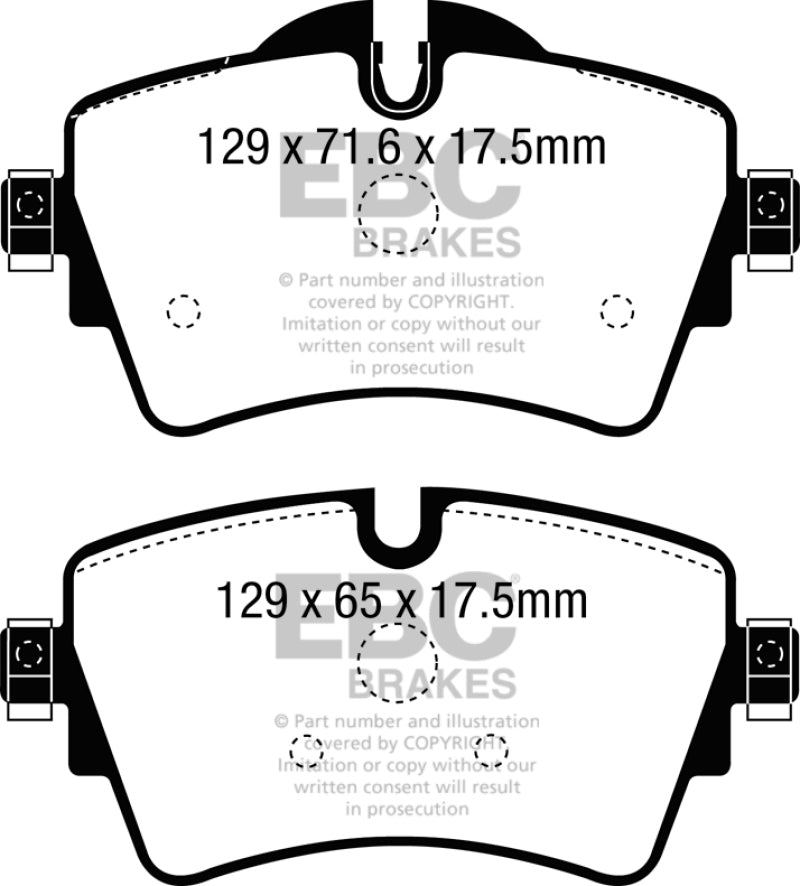 Pastillas de freno delanteras EBC 14+ Mini Hardtop 2.0 Turbo Cooper S Redstuff