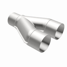 Cargar imagen en el visor de la galería, MagnaFlow Universal Trans Y-Pipe All SS 4inch (Dual) 3.5inch (Single) x 13inch (Overall)