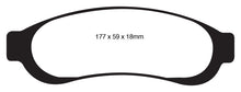 Cargar imagen en el visor de la galería, EBC 05-07 Ford F350 (inc Super Duty) 5.4 DRW 2WD Yellowstuff Rear Brake Pads