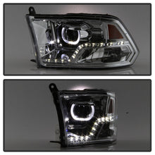 Cargar imagen en el visor de la galería, xTune Dodge Ram 2009-2014 Halo LED Projector Headlights - Chrome PRO-JH-DR09-CFB-C