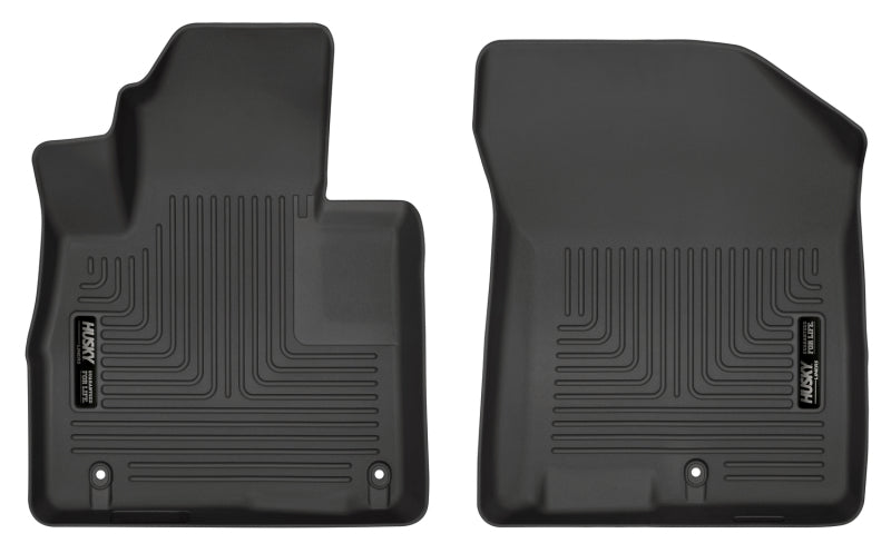 Husky Liners Revestimientos de piso delantero negros WeatherBeater para Hyundai Santa Fe 2019