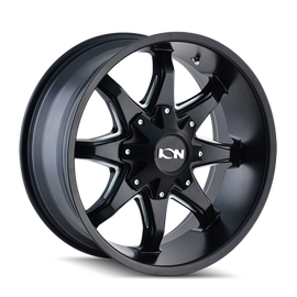 ION Type 181 20x12 / 6x135 BP / -44mm Offset / 106mm Hub Satin Black/Milled Spokes Wheel