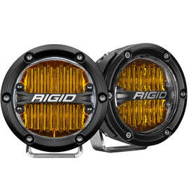 Luz antiniebla LED SAE J583 de 4 pulgadas Serie 360 ​​de Rigid Industries - Amarillo selectivo (par)
