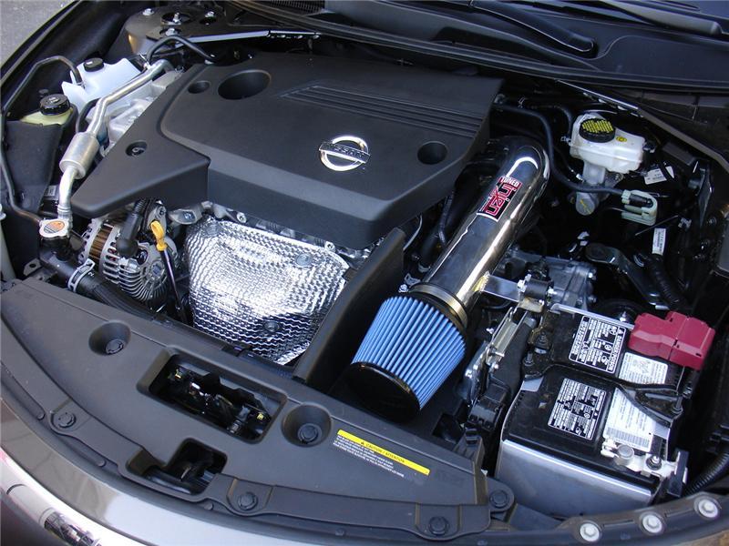 Injen 13-18 Nissan Altima 2.5L 4cyl Entrada de Ram corta pulida con MR Tech/Escudo térmico