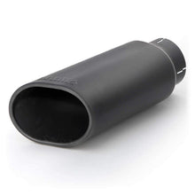 Cargar imagen en el visor de la galería, Kit de puntas de tubo de escape Banks Power - SS Obround Slash Cut - Negro - Tubo de 3,5 pulgadas - 4,38 pulgadas x 5,25 pulgadas x 13,38 pulgadas
