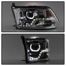 Cargar imagen en el visor de la galería, xTune Dodge Ram 2009-2014 Halo LED Projector Headlights - Chrome PRO-JH-DR09-CFB-C