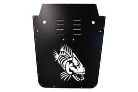Fishbone Offroad 07-12 Jeep Wrangler JK Rejilla de capó - Negro