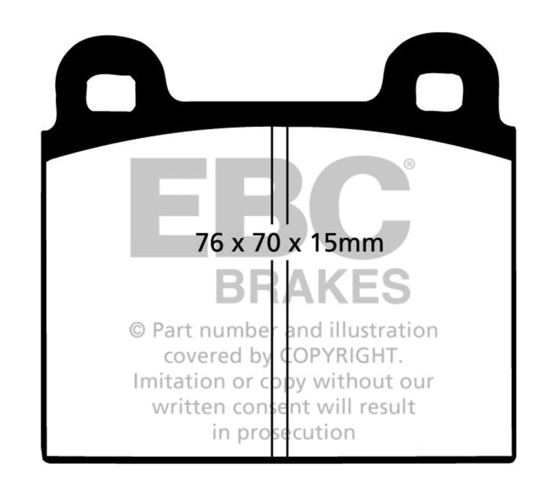 Pastillas de freno delanteras EBC 69-75 Ferrari 246 Dino 2.4 Bluestuff