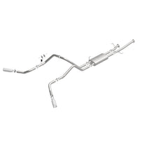 Cargar imagen en el visor de la galería, MagnaFlow Cat-Back 10-15 Toyota Tundra SC LB / CC SB 4.6L/5.7L V8 SS 2.5 Punta trasera doble dividida de 4 pulgadas