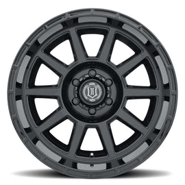 ICON Recoil 20x10 6x135 -24mm Offset 4.5in BS Rueda negra brillante