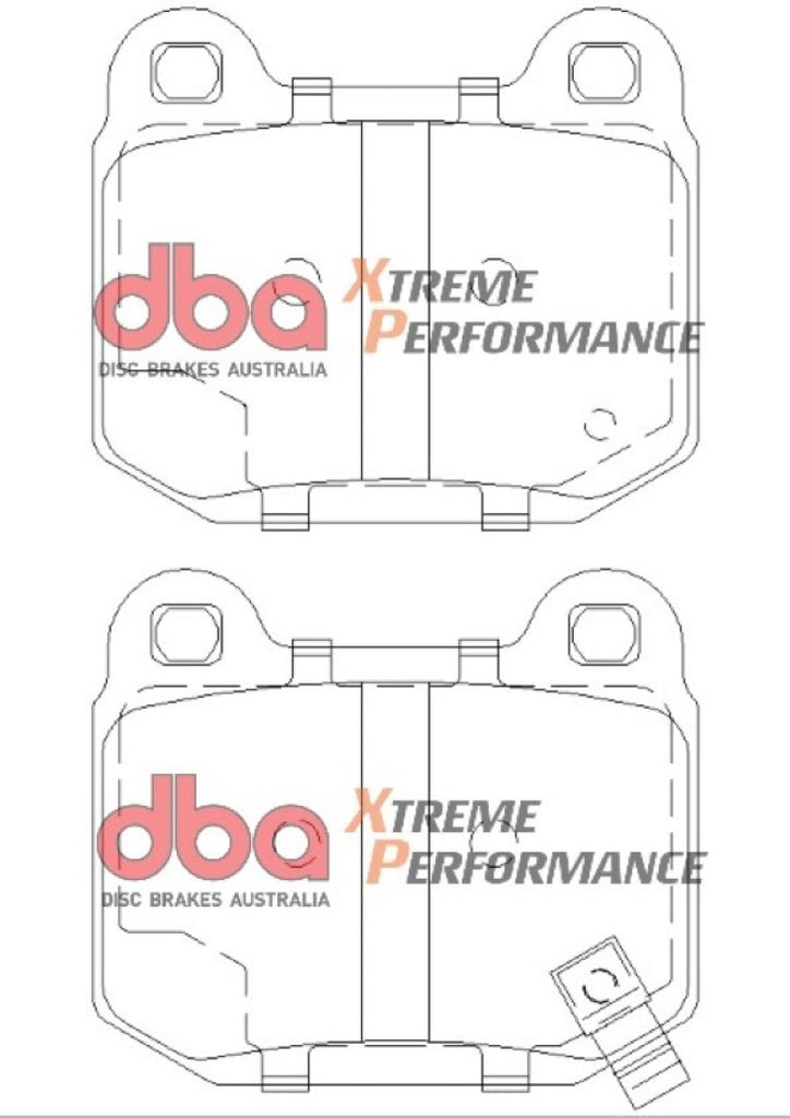 DBA 03-06 EVO / 04-09 STi / 03-07 350Z Track Edition/G35 con pastillas de freno traseras Brembo XP650