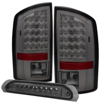 Cargar imagen en el visor de la galería, Xtune Dodge Ram 02-06 1500 LED Tail Light w/ LED 3rd Brake Lamps- Smoked ALT-JH-DR02-LED-SET-SM