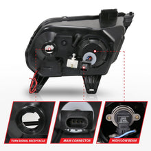 Cargar imagen en el visor de la galería, ANZO 2010-2014 Ford Mustang Projector Headlights w/ Halo Black (CCFL)