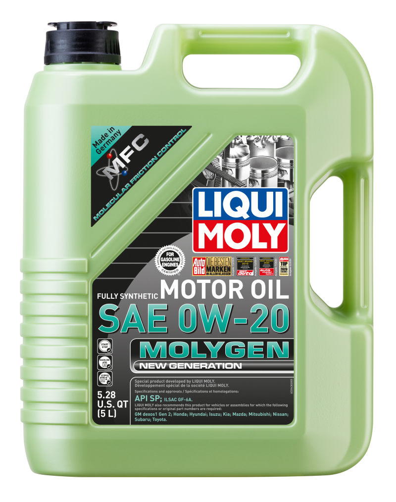 LIQUI MOLY 5L Aceite de motor Molygen de nueva generación SAE 0W20