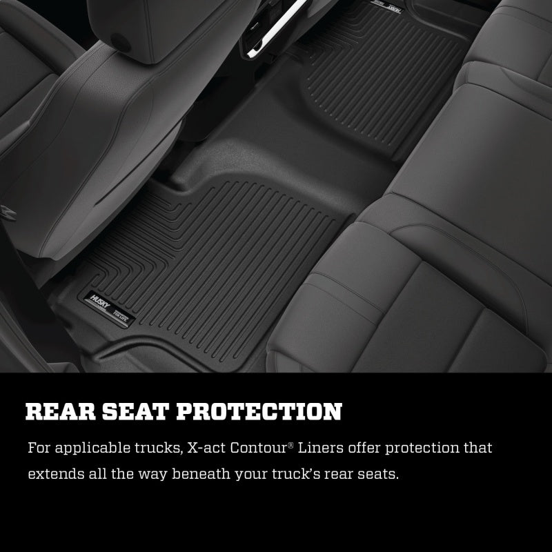 Husky Liners 2015 Chevy Colorado / GMC Canyon Extended Cab X-Act Contour Revestimientos de piso negros para segunda fila