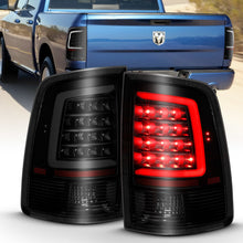 Cargar imagen en el visor de la galería, ANZO 2009-2018 Dodge Ram 1500 LED luz trasera estilo tablón negro con lente ahumada