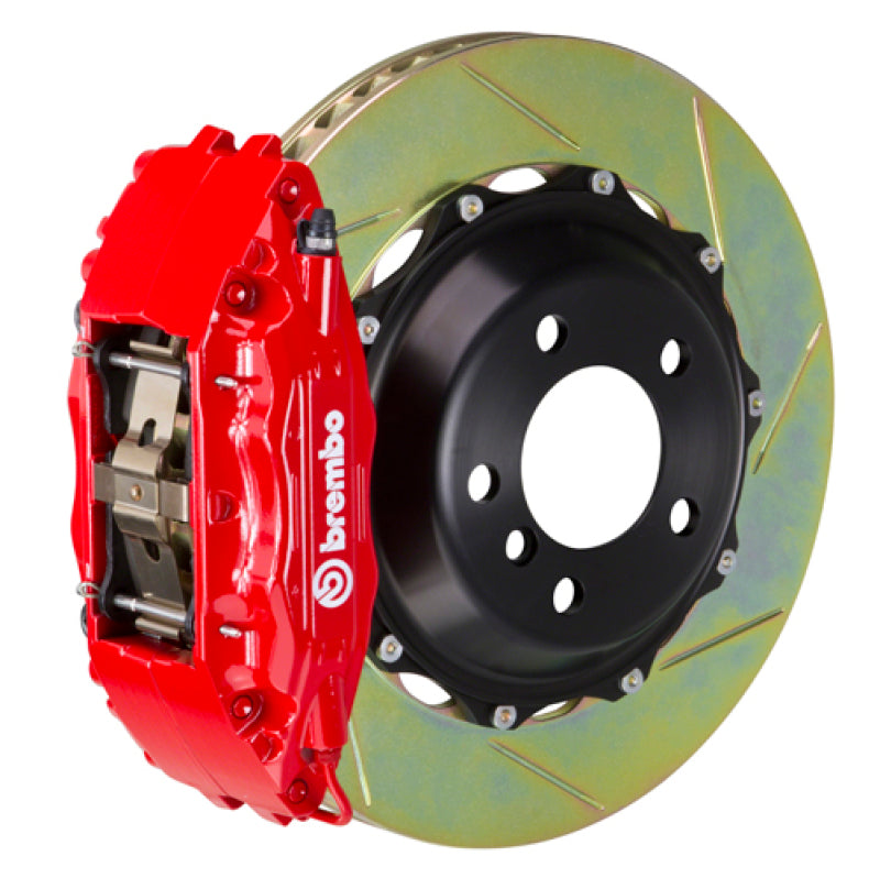 Brembo 00-02 Expedition 2WD Fr GT BBK 4Pis Cast 2pc 355x32 2pc Rotor Slotted Type1-Red
