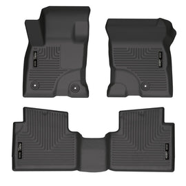 Husky Liners 2022 Ford Escape Hybrid Revestimientos negros para el piso del asiento delantero y del segundo asiento