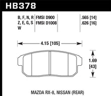 Cargar imagen en el visor de la galería, Hawk 03-07 RX8 HP+ Pastillas de freno traseras de calle (D1008)