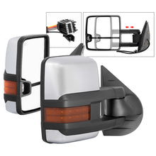 Cargar imagen en el visor de la galería, xTune Chevy Silverado 07-13 Heated Amber LED Signal Mirrors Chrome MIR-CSIL07S-G3C-PWH-AM-SET