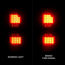 Cargar imagen en el visor de la galería, ANZO 2014-2018 GMC Sierra luces traseras LED carcasa negra lente ahumada