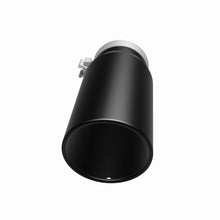 Cargar imagen en el visor de la galería, MagnaFlow Tip Stainless Black Coated Single Wall Round Single Outlet 5in Dia 4in Inlet 13in L