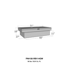 Cargar imagen en el visor de la galería, Westin/Brute Gull Wing Lid Full Size Xtra Wide - Aluminum