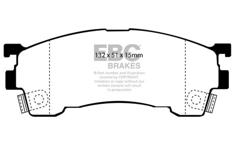 EBC 93-97 Ford Probe 2.0 16v Pastillas de freno delanteras Greenstuff