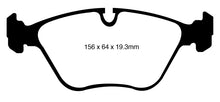 Cargar imagen en el visor de la galería, EBC 10-14 BMW X5 4.4 Twin Turbo (50) Greenstuff Front Brake Pads