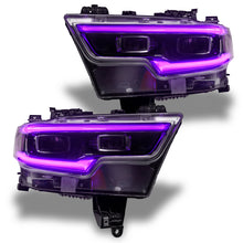 Cargar imagen en el visor de la galería, Oracle 19-21 RAM 1500 Projector LED Headlight DRL Kit - RGBW+A w/ RF Controller SEE WARRANTY