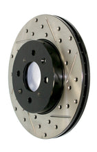 Load image into Gallery viewer, StopTech Power Slot 06-11 Lexus GS Series / 06-12 IS350 Front Left Drilled &amp; Slotted Rotor