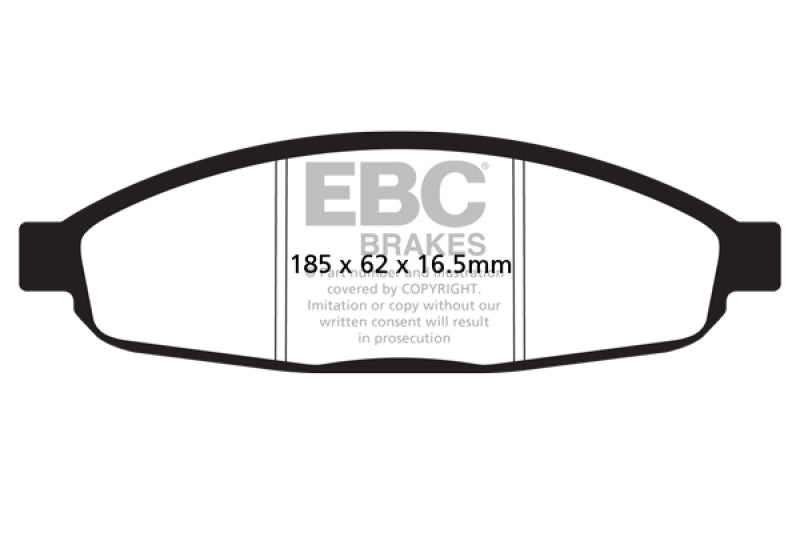 EBC 05-07 Chrysler Pacifica 3.5 Pastillas de freno delanteras Greenstuff