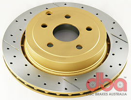 DBA 2009 Pontiac G8 GT 6.0L (V8) Rotor trasero unidireccional perforado en cruz/ranurado
