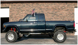 Bushwacker 84-88 Ford Bronco II bengalas estilo recortado 2 piezas - negro
